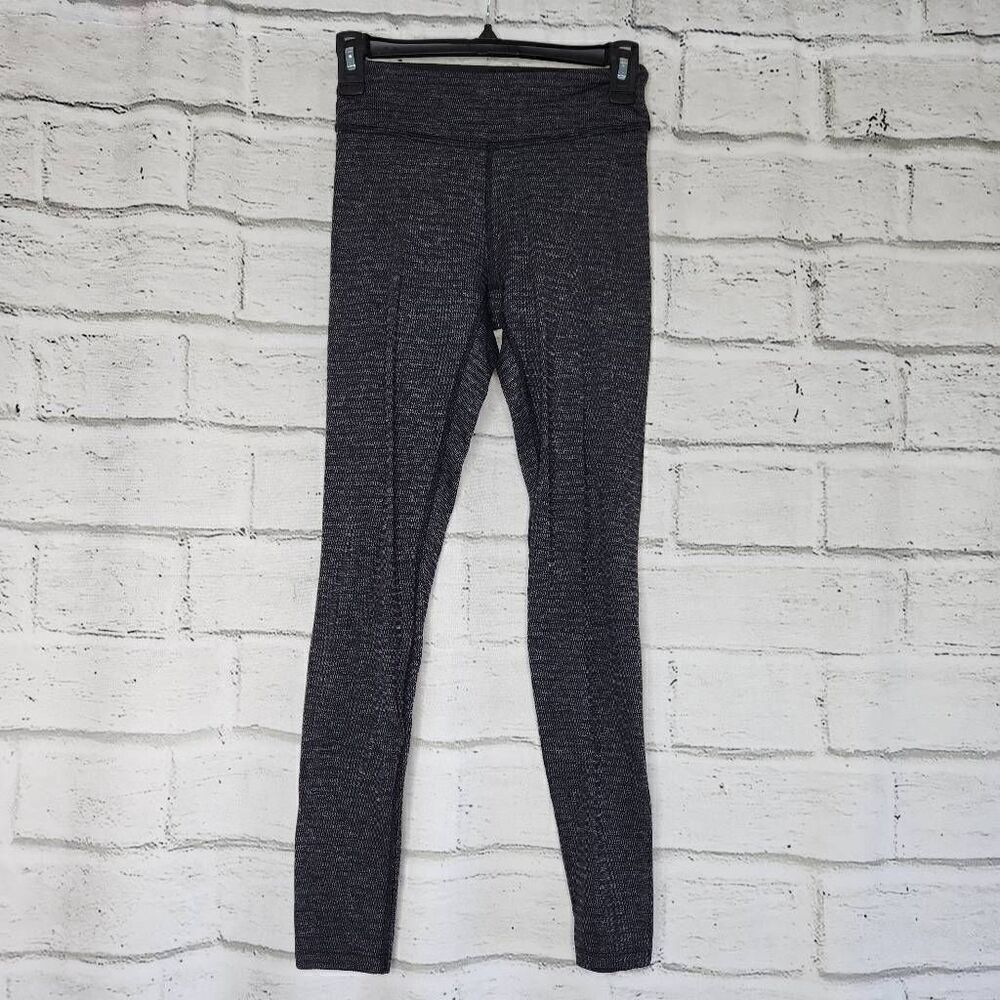 Beyond Yoga Womens Black Heather Rib High Waist Pull-on Stretch Ankle Legging XS